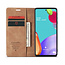 CaseMe - Samsung Galaxy A52 5G hoesje - Wallet Book Case - Magneetsluiting - Licht Bruin