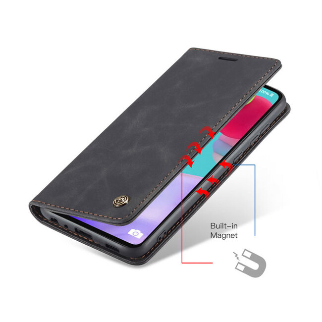 CaseMe - Samsung Galaxy A52 5G hoesje - Wallet Book Case - Magneetsluiting - Zwart