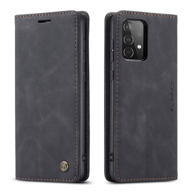 CaseMe - Samsung Galaxy A52 5G hoesje - Wallet Book Case - Magneetsluiting - Zwart