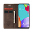 CaseMe - Samsung Galaxy A52 5G hoesje - Wallet Book Case - Magneetsluiting - Donker Bruin