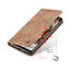 CaseMe - Samsung Galaxy A72 5G hoesje - Wallet Book Case - Magneetsluiting - Licht Bruin