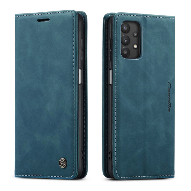 CaseMe - Samsung Galaxy A32 5G hoesje - Wallet Book Case - Magneetsluiting - Blauw