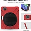 Case2go - Hoes voor Apple iPad Pro 12.9 (2018/2020) - Hand Strap Armor Case - Rood