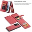 CaseMe - Samsung Galaxy S21 Ultra Hoesje - Back Cover met Ritssluiting - Rood