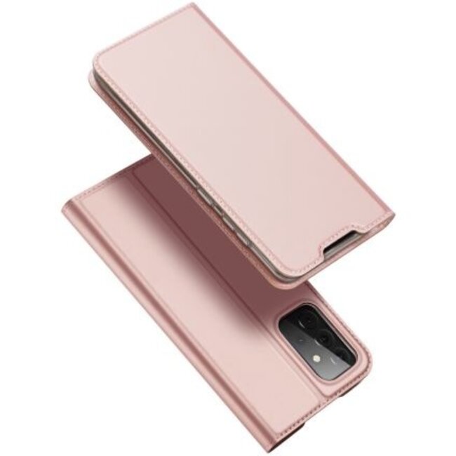 Samsung Galaxy A72 5G Hoesje - Dux Ducis Skin Pro Book Case -  Rosé-Goud