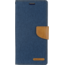 Mercury Goospery iPhone 11 Pro Max Hoesje - Mercury Canvas Diary Wallet Case - Hoesje met Pasjeshouder -Blauw