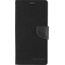 Samsung Galaxy A72 5G Hoesje - Mercury Canvas Diary Wallet Case - Hoesje met Pasjeshouder - Zwart