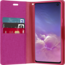 Samsung Galaxy A72 5G Hoesje - Mercury Canvas Diary Wallet Case - Hoesje met Pasjeshouder Roze