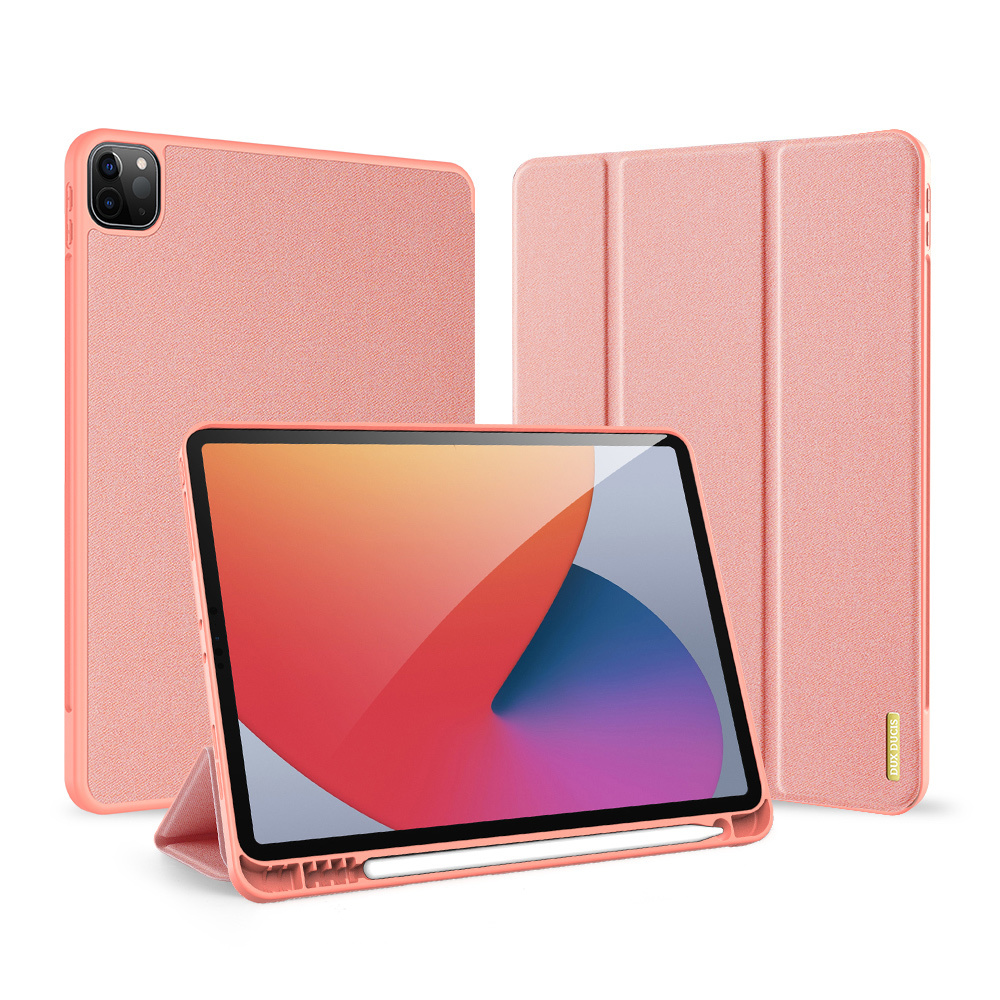ontmoeten Buitenlander Aardappelen iPad Pro 2021 (11 Inch) Hoes - Dux Ducis Domo Book Case - Roze | Case2go.nl