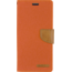 Samsung Galaxy Note 20 Ultra Hoesje - Mercury Canvas Diary Wallet Case - Hoesje met Pasjeshouder - Oranje