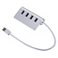 USB Splitter -USB Hub 3.0 - USB Hub 4 Poort - Usb hub met voeding - Aluminium