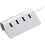 USB Splitter -USB Hub 3.0 - USB Hub 4 Poort - Usb hub met voeding - Aluminium