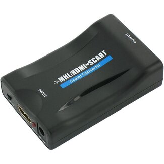 Case2go HDMI naar Scart Adapter - Full HD - 720P / 1080P - Plug & Play - Scart Schakelaar - Zwart