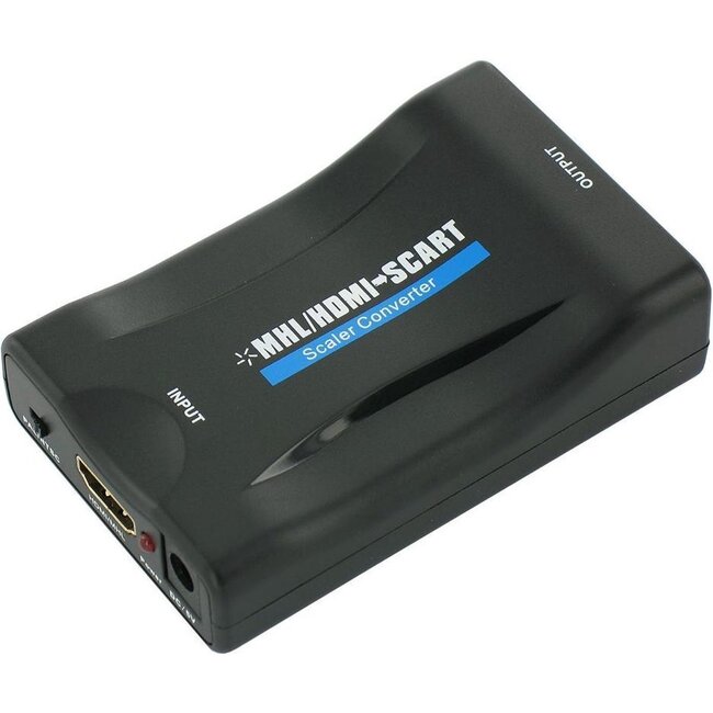 HDMI naar Scart Adapter - Full HD - 720P / 1080P - Plug & Play - Scart Schakelaar - Zwart