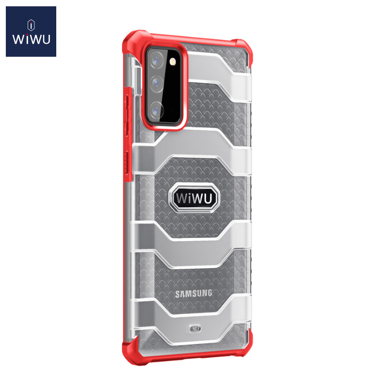 WiWu - Samsung Galaxy S20 FE Hoesje - Voyager Case - Schokbestendige Back Cover - Rood afbeelding