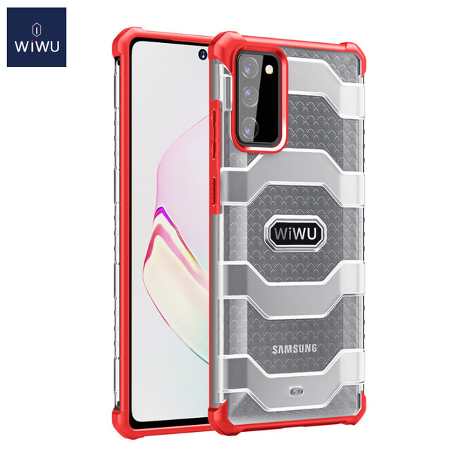 WiWu - Samsung Galaxy S20 FE Hoesje - Voyager Case - Schokbestendige Back Cover - Rood