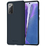 Samsung Galaxy Note 20 Hoesje - Soft Feeling Case - Back Cover - Donker Blauw