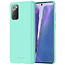 Mercury Goospery Samsung Galaxy Note 20 Hoesje - Soft Feeling Case - Back Cover - Licht Blauw