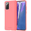 Mercury Goospery Samsung Galaxy Note 20 Hoesje - Soft Feeling Case - Back Cover -Roze