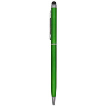 1 Stuks - Touch Pen - 2 in 1 Stylus Pen voor smartphone en tablet - Metaal - Groen