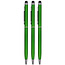 3 Stuks - Touch Pen - 2 in 1 Stylus Pen voor smartphone en tablet - Metaal - Groen