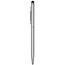 1 Stuks - Touch Pen - 2 in 1 Stylus Pen voor smartphone en tablet - Metaal - Zilver