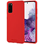 Samsung Galaxy S20 Hoesje - Soft Feeling Case - Back Cover - Rood