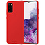 Mercury Goospery Samsung Galaxy S20 Plus Hoesje - Soft Feeling Case - Back Cover - Rood