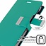 Samsung Galaxy S21 Ultra Hoesje - Goospery Rich Diary Case - Hoesje met Pasjeshouder - Turquoise