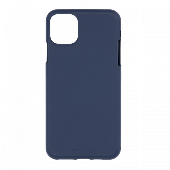 Apple iPhone 11 Pro Max Hoesje - Soft Feeling Case - Back Cover - Donker Blauw