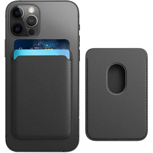 Magsafe Wallet Case voor iPhone 12 Mini / iPhone 12 / iPhone 12 Pro / iPhone 12 Pro MAX - Magnetische Kaarthouder - Pasjeshouder - Zwart