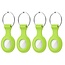 4-Pack Apple Airtag-sleutelhanger - Siliconen AirTag Hoesje - AirTag Apple Case - Licht Groen