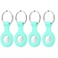 4-Pack Apple Airtag-sleutelhanger - Siliconen AirTag Hoesje - AirTag Apple Case - Turquoise