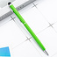 1 Stuks - Touch Pen - 2 in 1 Stylus Pen voor smartphone en tablet - Metaal - Groen