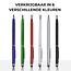 1 Stuks - Touch Pen - 2 in 1 Stylus Pen voor smartphone en tablet - Metaal - Blauw