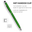 6 Stuks - Touch Pen - 2 in 1 Stylus Pen voor smartphone en tablet - Metaal - Groen