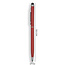 1 Stuks - Touch Pen - 2 in 1 Stylus Pen voor smartphone en tablet - Metaal - Rood