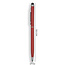 3 Stuks - Touch Pen - 2 in 1 Stylus Pen voor smartphone en tablet - Metaal - Rood