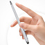 3 Stuks - Touch Pen - 2 in 1 Stylus Pen voor smartphone en tablet - Metaal - Wit
