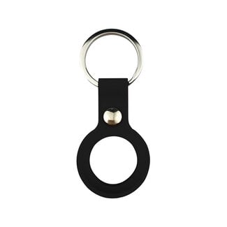 Case2go Apple Airtag-sleutelhanger - Siliconen AirTag Hoesje - AirTag Apple Case - Met Keychain - Zwart