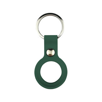 Case2go Apple Airtag-sleutelhanger - Siliconen AirTag Hoesje - AirTag Apple Case - Met Keychain - Groen