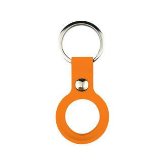 Case2go Apple Airtag-sleutelhanger - Siliconen AirTag Hoesje - AirTag Apple Case - Met Keychain - Oranje