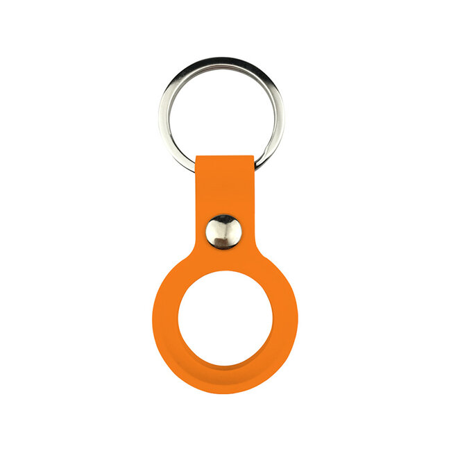 Apple Airtag-sleutelhanger - Siliconen AirTag Hoesje - AirTag Apple Case - Met Keychain - Oranje