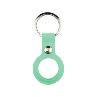 Case2go Apple Airtag-sleutelhanger - Siliconen AirTag Hoesje - AirTag Apple Case - Met Keychain - Mint