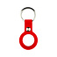 Apple Airtag-sleutelhanger - Siliconen AirTag Hoesje - AirTag Apple Case - Met Keychain - Rood