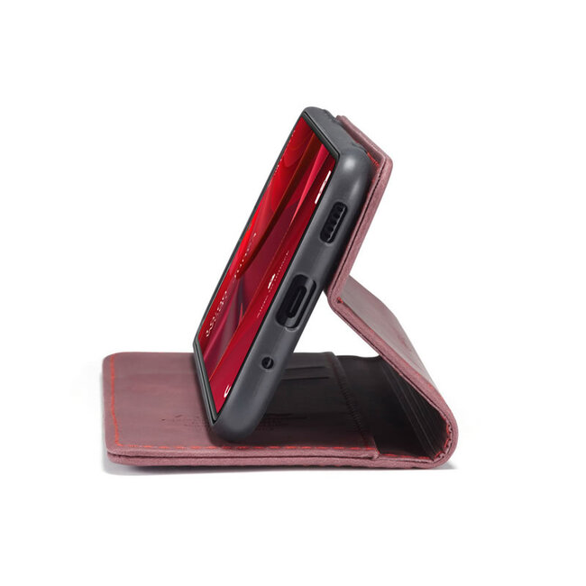 CaseMe - Samsung Galaxy S20 FE Hoesje - Wallet Book Case - Magneetsluiting - Rood