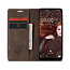 CaseMe - Samsung Galaxy A12 Hoesje - Wallet Book Case - Magneetsluiting - Donker Bruin
