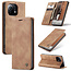 CaseMe - Xiaomi Mi 11 Hoesje - Wallet Book Case - Magneetsluiting - Licht Bruin