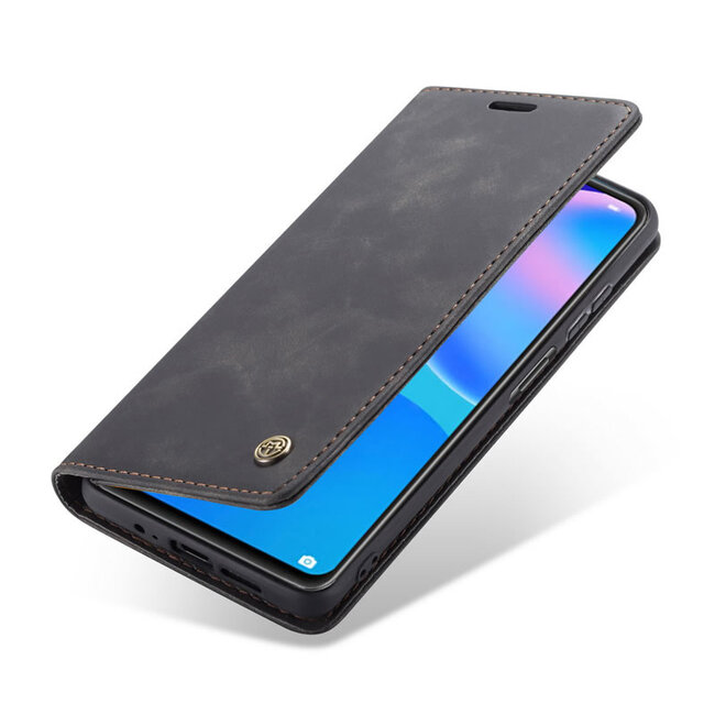 CaseMe - Huawei P Smart 2021 Hoesje - Wallet Book Case - Magneetsluiting - Zwart