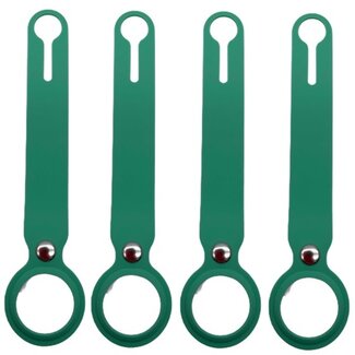 Case2go 4-Pack AirTag Siliconen Sleutelhanger - Apple AirTag Hanger - AirTag Hoesje - Mint